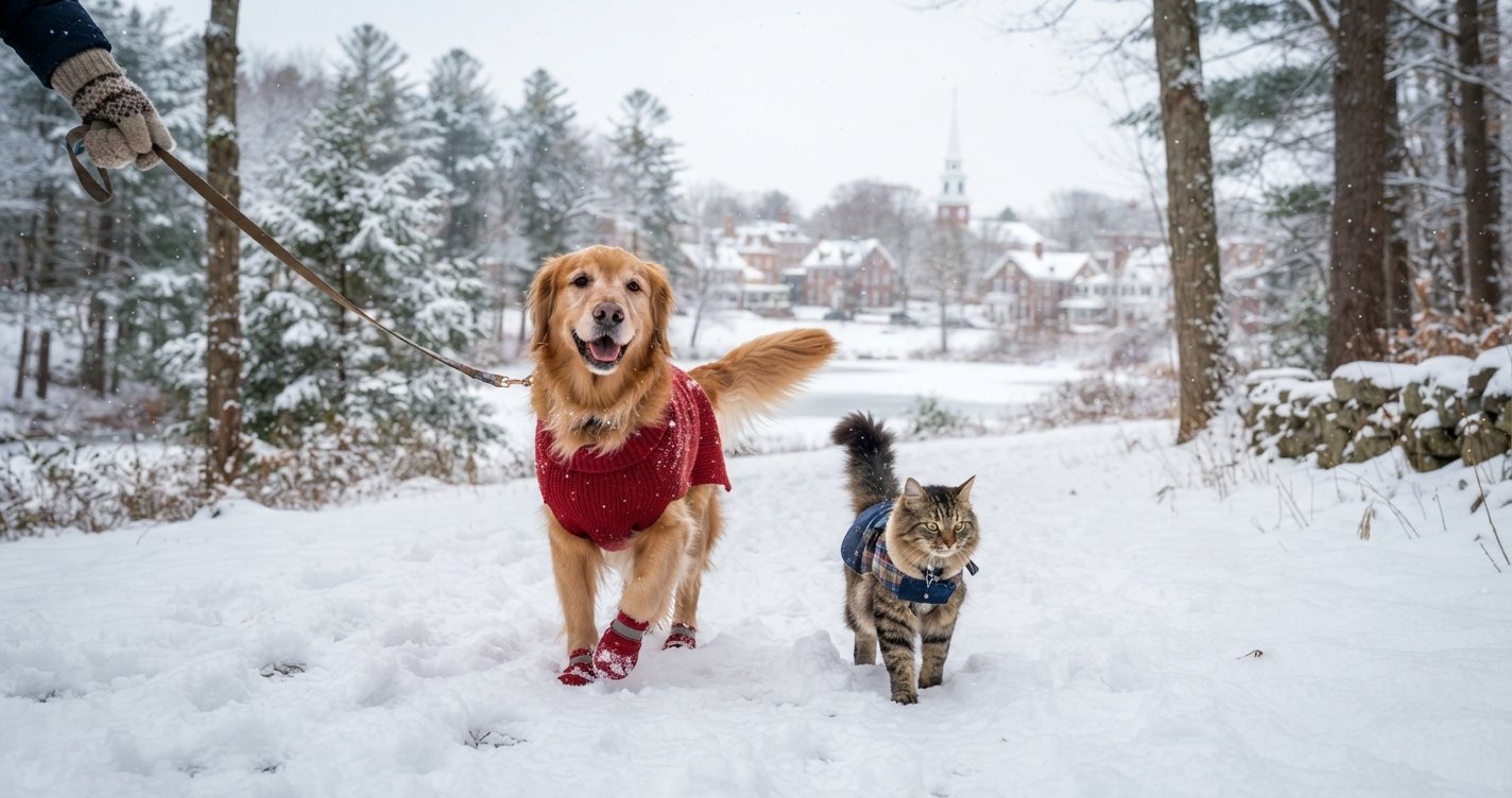 Winter Pet Safety in Chelmsford, MA: A Local Sitter's Cold-Weather Guide